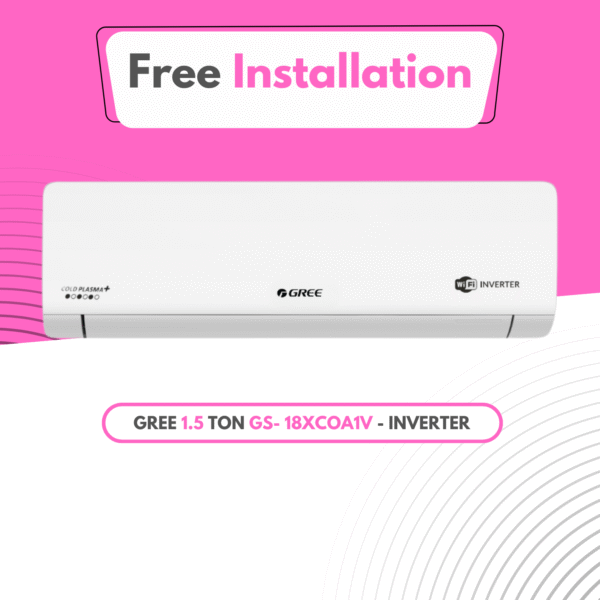 Gree [ 1.5 TON-Inverter]  GS-18XCOA1V Split Type Air Conditioner