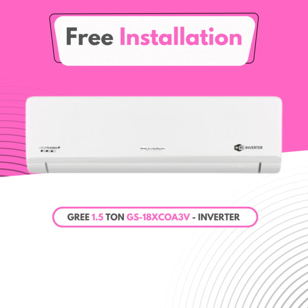 Gree [ 1.5 TON-Inverter]  GS-18XCOA3V Split Type Air Conditioner