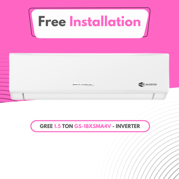 Gree [ 1.5 TON-Inverter]  GS-18XSMA4V Split Type Air Conditioner